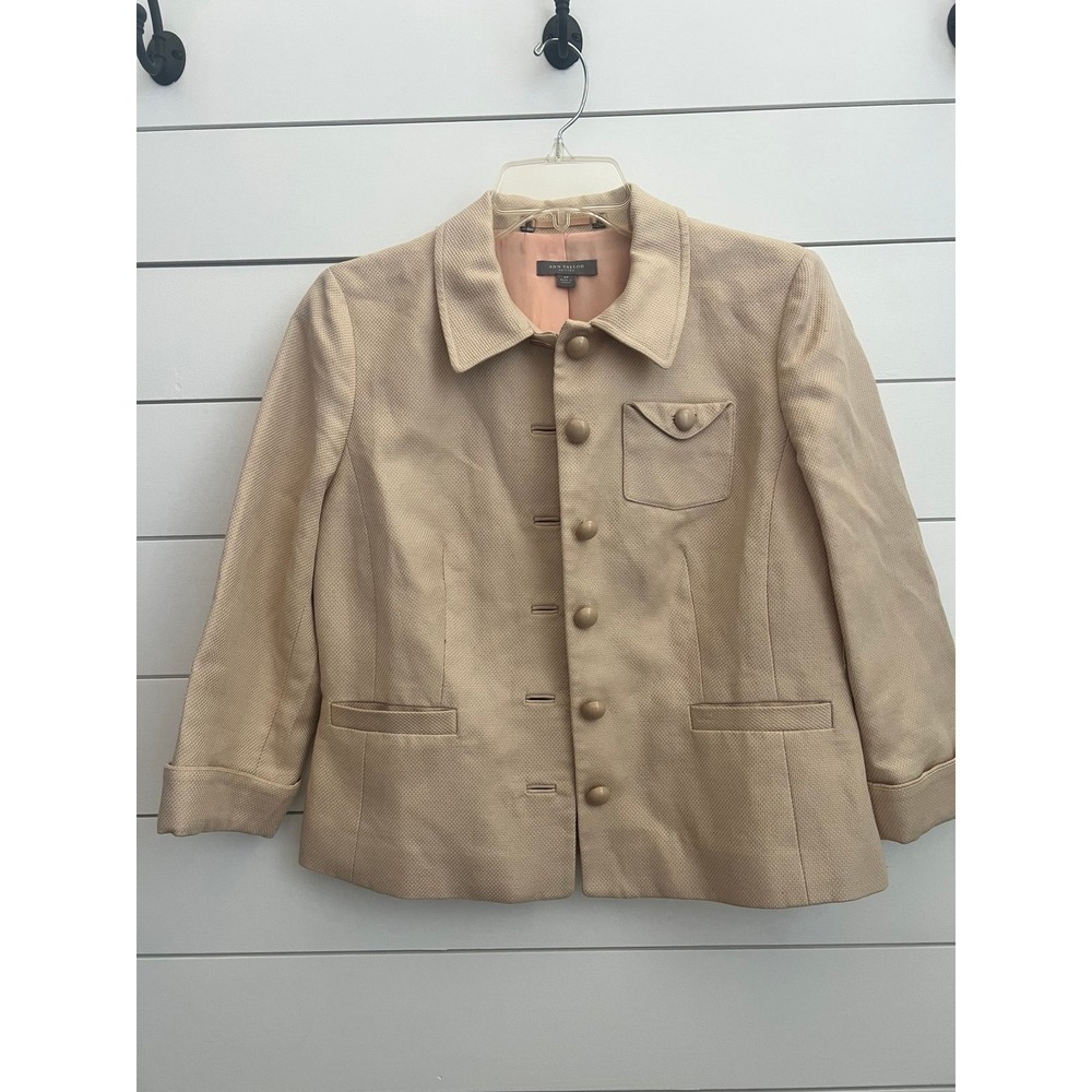 Ann Taylor ‎ Jacket size 6 linen and cotton